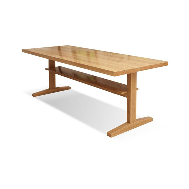Burlywood Rectangular Solid Dining Table For Dining Room/Kitchen, 29.53"H x 62.99"L x 31.5"W