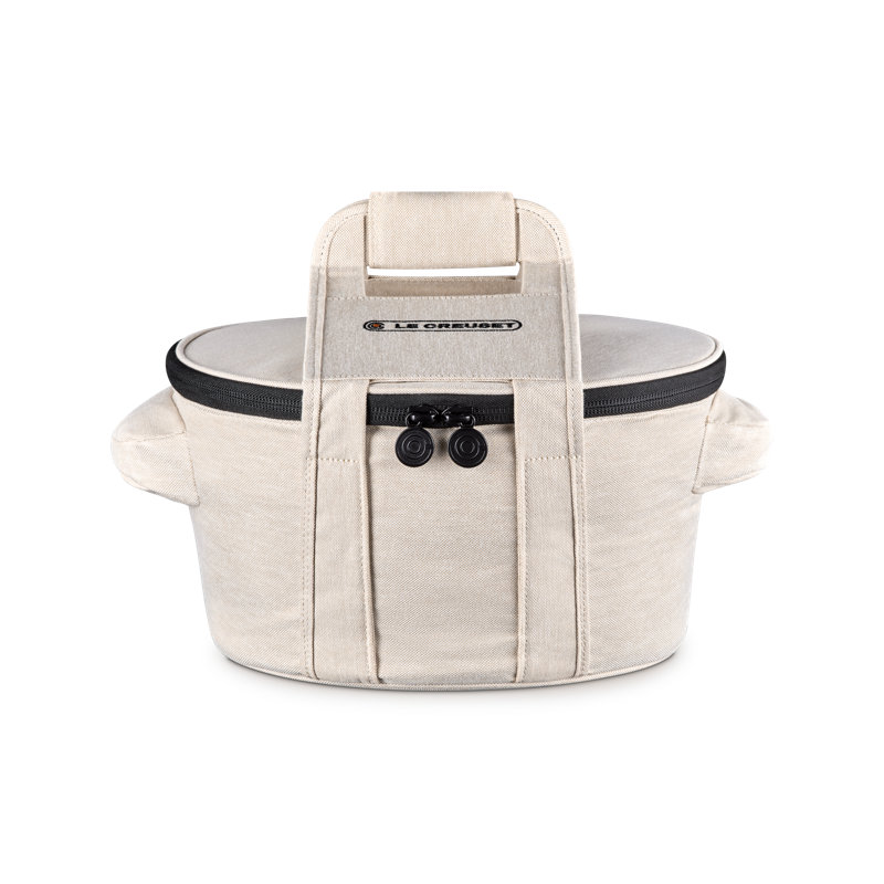 Le Creuset Round Dutch Oven Tote Bag,  Noir, Beige