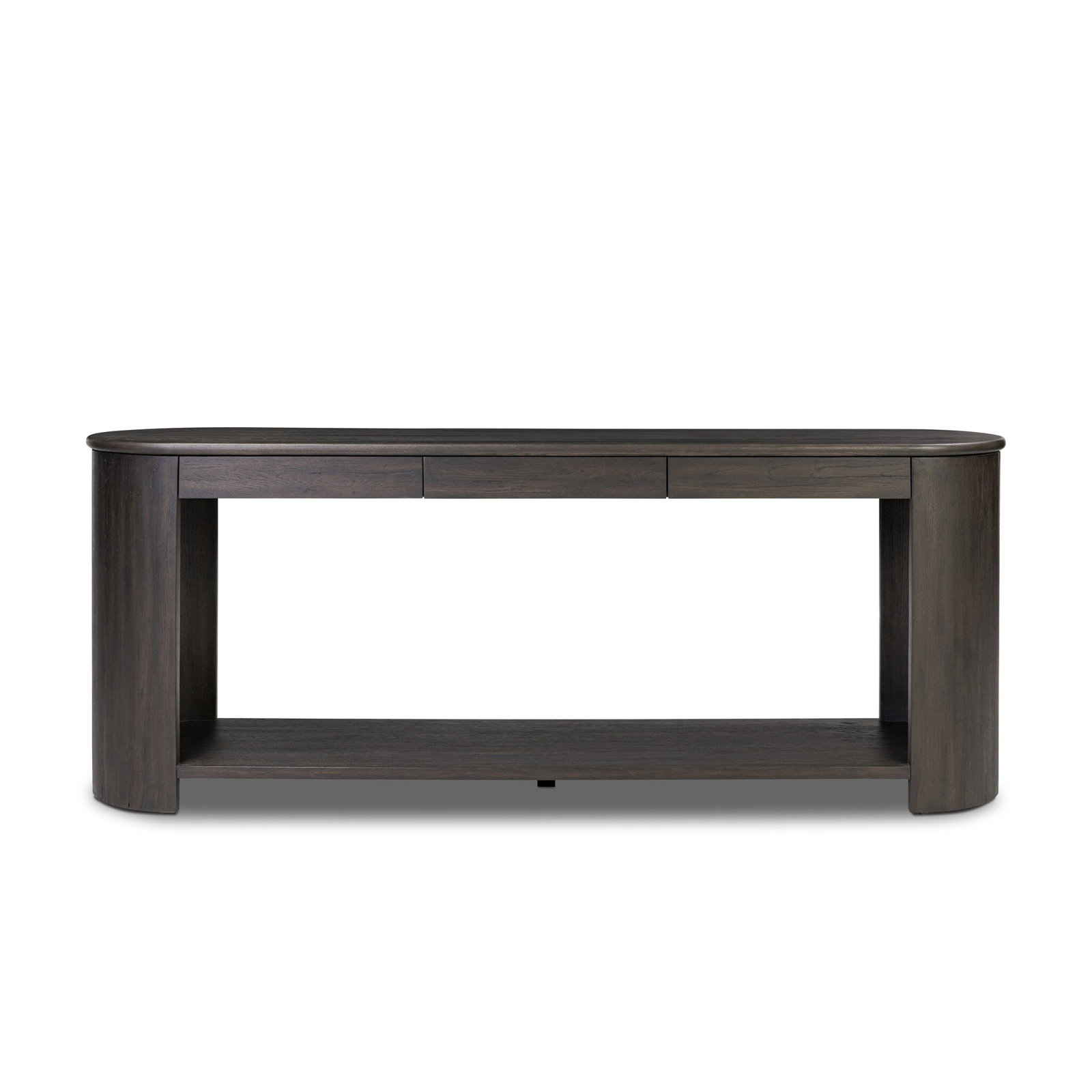 Lovella 79'' Console Table, Smoked Black