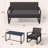 Wicker 8-person Patio Seating Group With Cushions, Loveseat, Rocking Chairs & Coffee Table