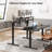 Height Adjustable Standing Desk With Monitor Stand and 2 Adjustable Monitor Shelves-240007710-239104378