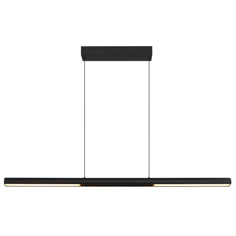 Demarus 1 - Light Matte Black LED Geometric Pendant