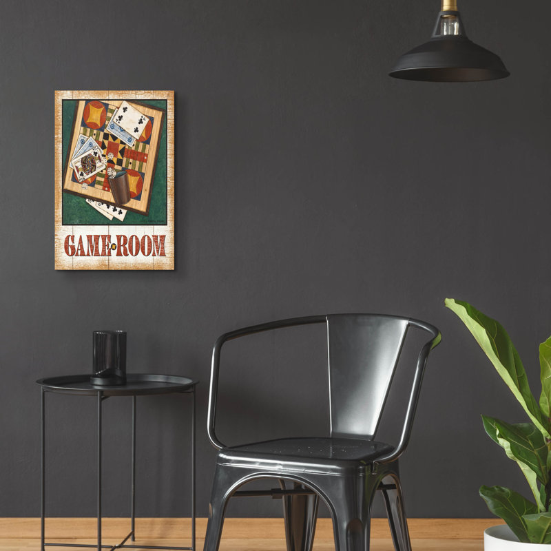 «Game Room V2» par David Carter, art mural en verre acrylique brun, 16 po x 24 po, H 24 po x l 16 po x P 0,2 po