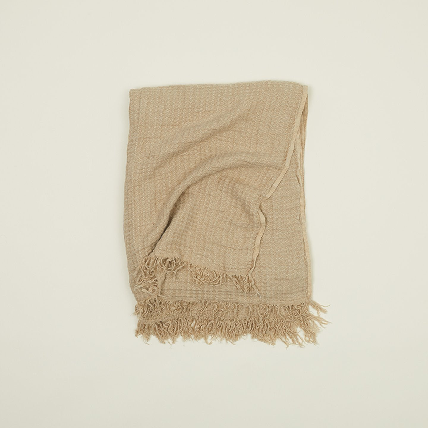 Simple Throw Blanket, Flax, 70" L x 50" W