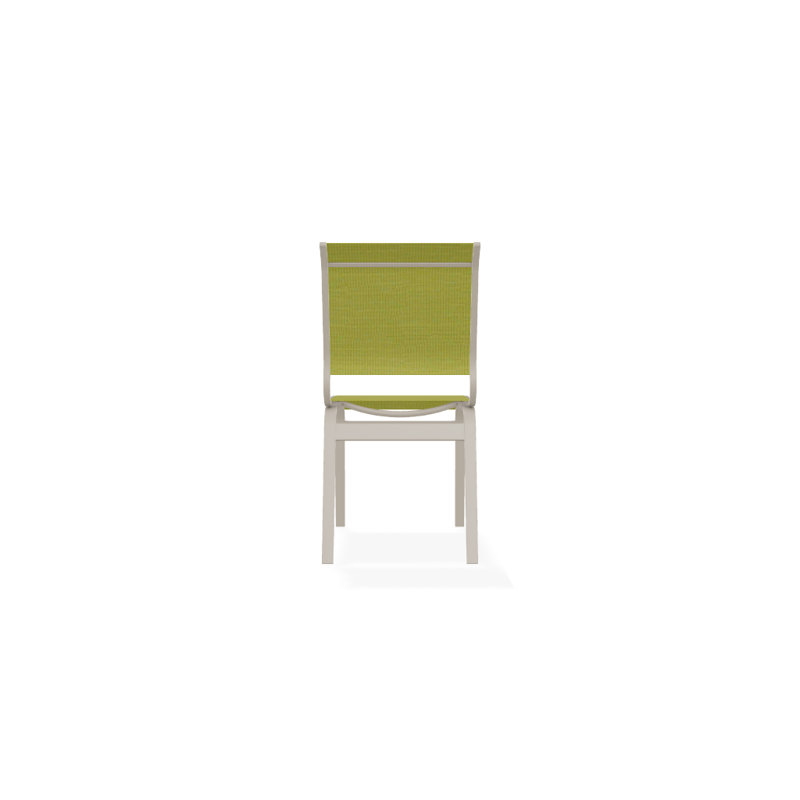 Chaise d'appoint de salle à manger Hiraku, Désert texturé, Lime 38D Sunbrella®