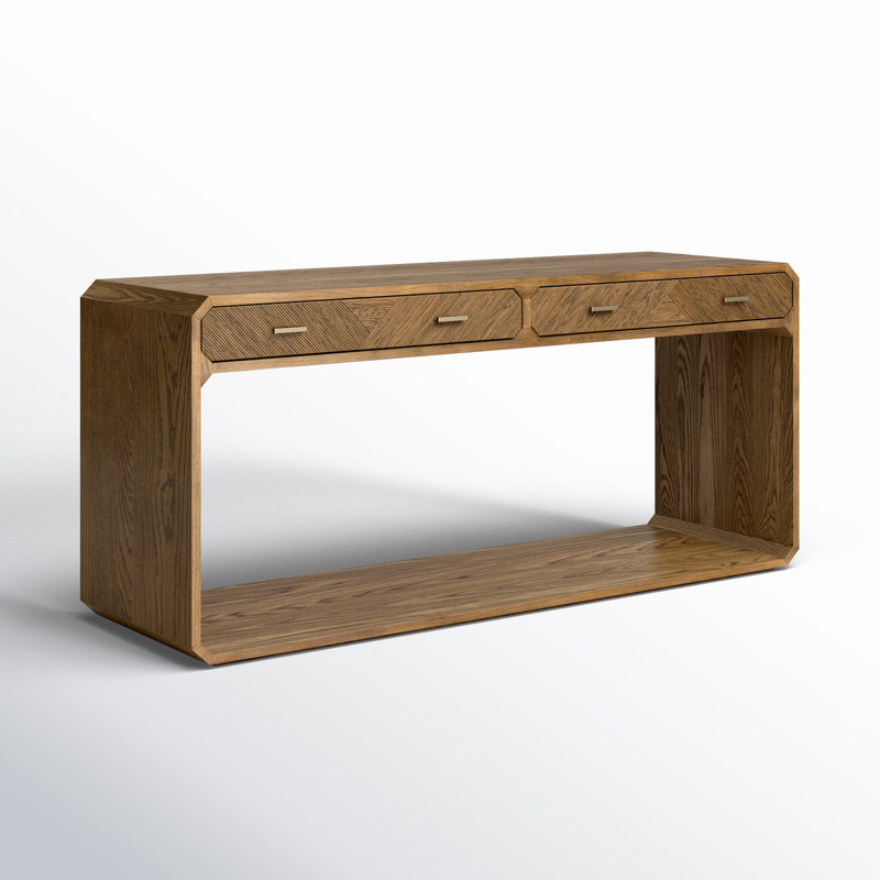Harris 60'' Solid Wood Console Table, Natural Ash