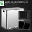 3 x 15L Pedal Bin 61.9*36.6*43.2 cm Stainless Steel 1 Piece Recycling Bin Black Soft-Close Lid-133525493