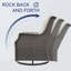 Chaise de patio pivotante avec coussins Nihat-1563835546