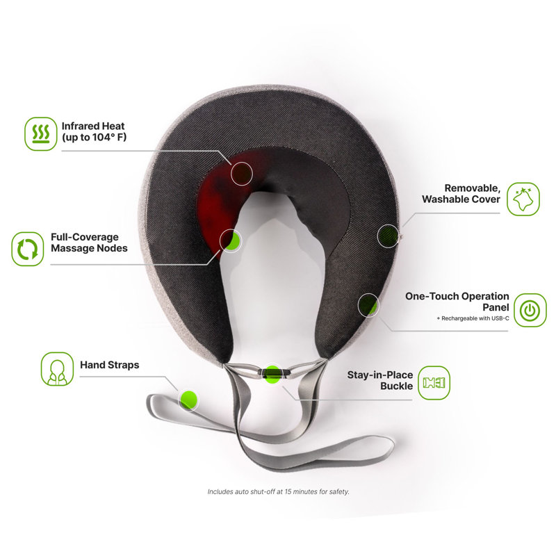 GhostBed Massaging Neck Pillow