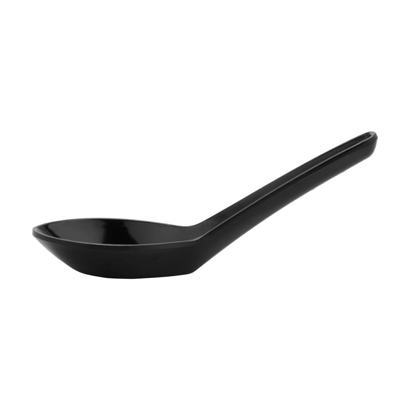 Cuillère à soupe en mélamine GET, 0,65 oz (ensemble de 12), Noir