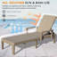 Chaises longues réglables en résine, style moderne pour la détente en plein air