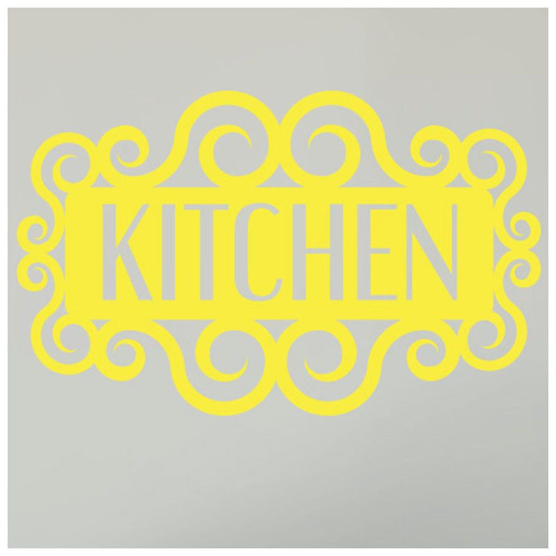Wall Decal, Large, Bright Yellow