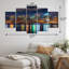 Montreal Skyline At Night - Montreal Metal Wall Decor Set
