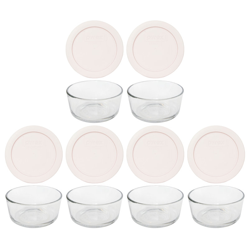 Ensemble de 6 contenants alimentaires Badriya, Rose nouveau