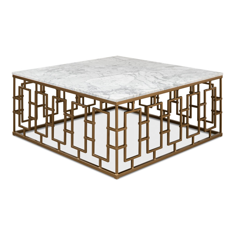 Brass Gate Solid Wood Coffee Table