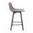 Brandy Upholstered Faux Leather Counter Stool with Iron Frame-88725375