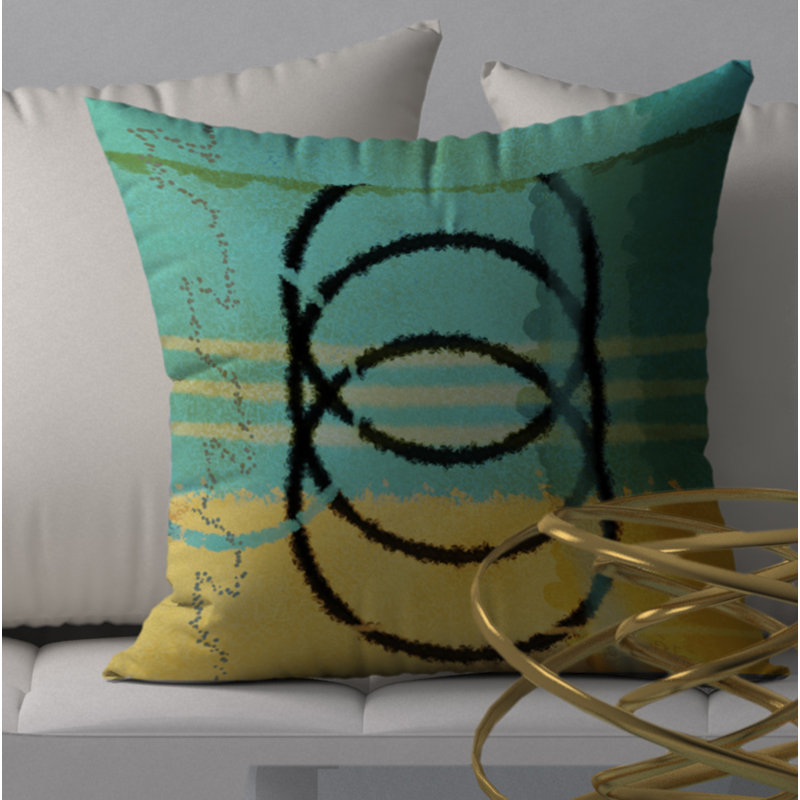 Housse de coussin décorative carrée et charmante, 24 po x 24 po