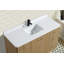 Meuble-lavabo simple 55 po avec plateau en pierre d'ingénierie La Jolla