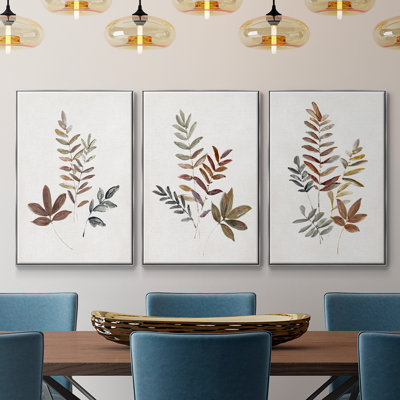 " Autumn Leaves I " 3 - Pieces