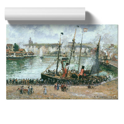 The Inner Harbor by Camille Pissarro - No Frame Painting
