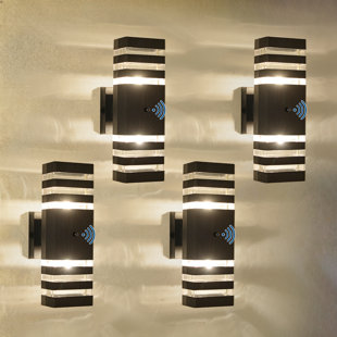 Applique murale d'extérieur en aluminium 13,39 po H Crépuscule à l'aube 