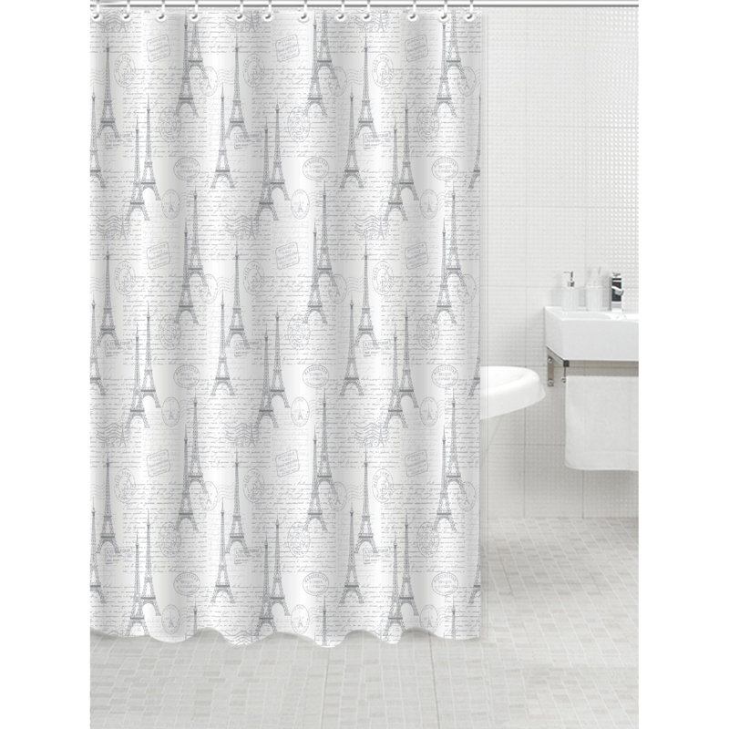 No Pattern And Not Solid Color Shower Curtain with Hooks Included