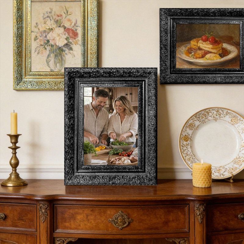 Black Picture Frame - Set of 3, Black, 3, L 11 po x H 14 po