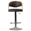 Tabouret de bar réglable Phoebe avec repose-pieds en T arrondi (ensemble de 2)