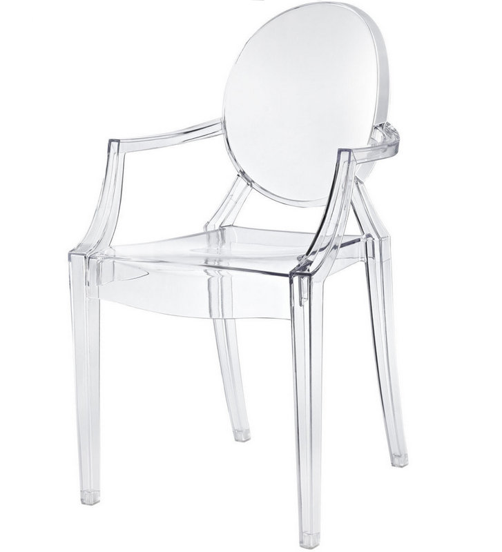 Chaise empilable Phantom, Transparent