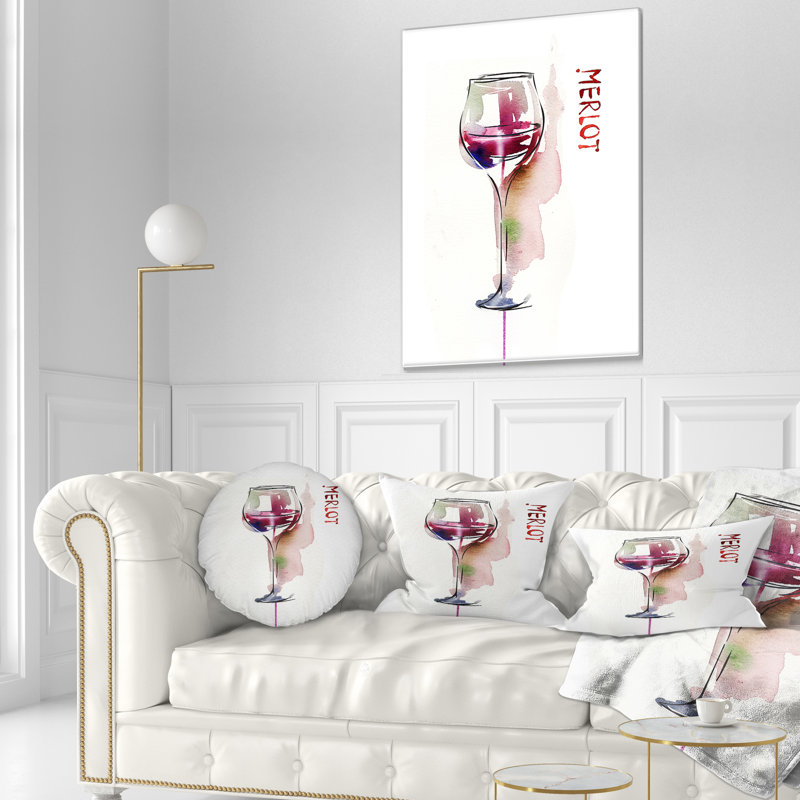 « wine contemporaine », impression sur toile tendue, H 40 po x l 20 po