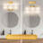 22 In. 3-light Gold Modern Unique Bathroom Vanity Light With Oval-shaped Etched White Glass Shades-161023874-149832454