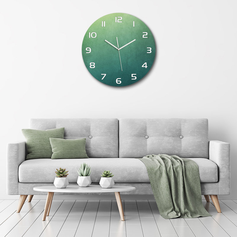 Jewelie Glass Wall Clock