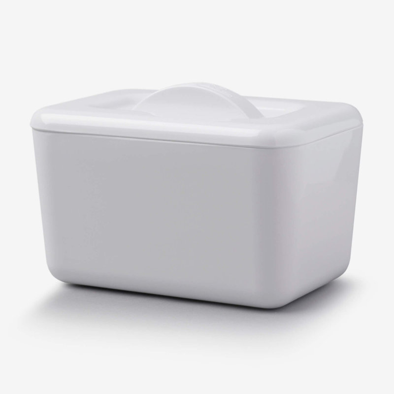 Zeal Melamine Butter Dish, White