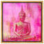 Bouddha rose - impression sur toile tendue-66812717-66812720