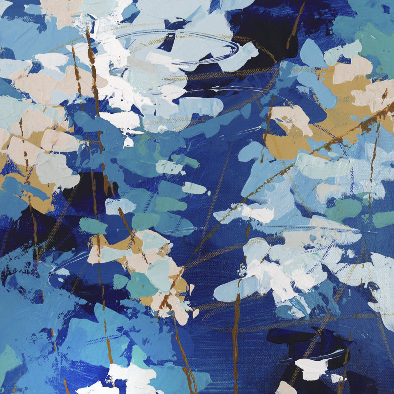Ripples In Still Water IV by Sue Riger - Wrapped Canvas Painting, 51cm H x 51cm W