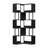 Corner Bookshelf, 62.6" Tall Metal Wooden Bookcase, Modern Freestanding Corner Shelf with Baffle, 6 Tiers l-Shaped Display Rack Storage Organizer-1406714616