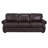 Speroni 100" Genuine Leather Rolled Arm Sofa-20119936