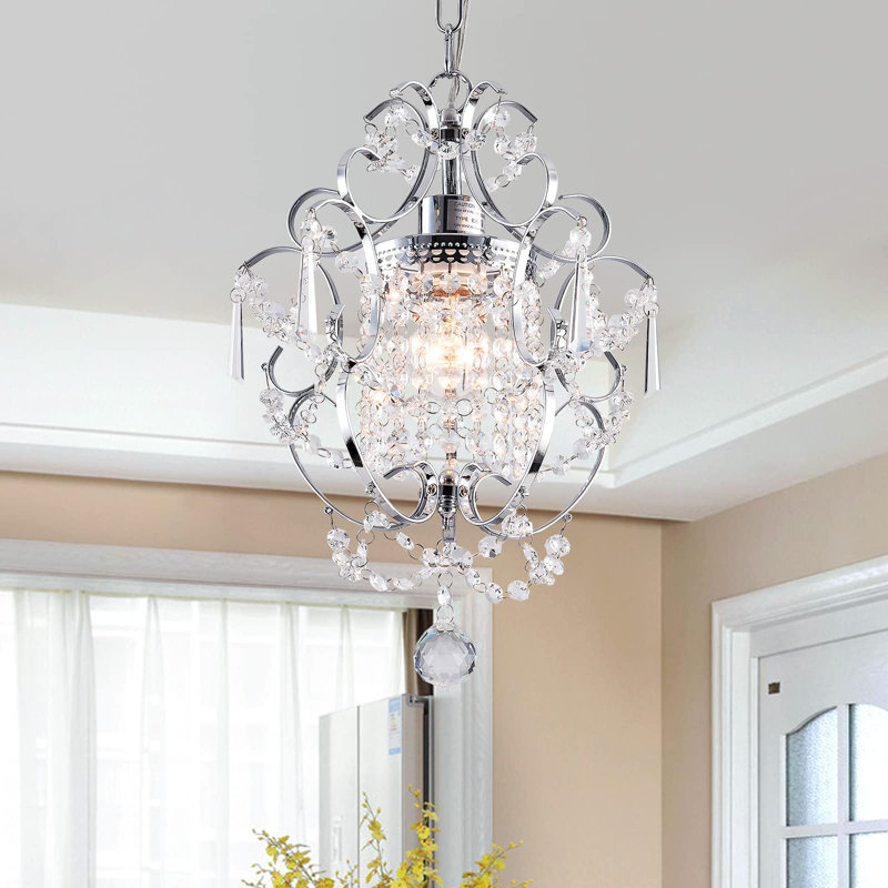 Luminaire suspendu 1 lumière Jelynn, Chrome