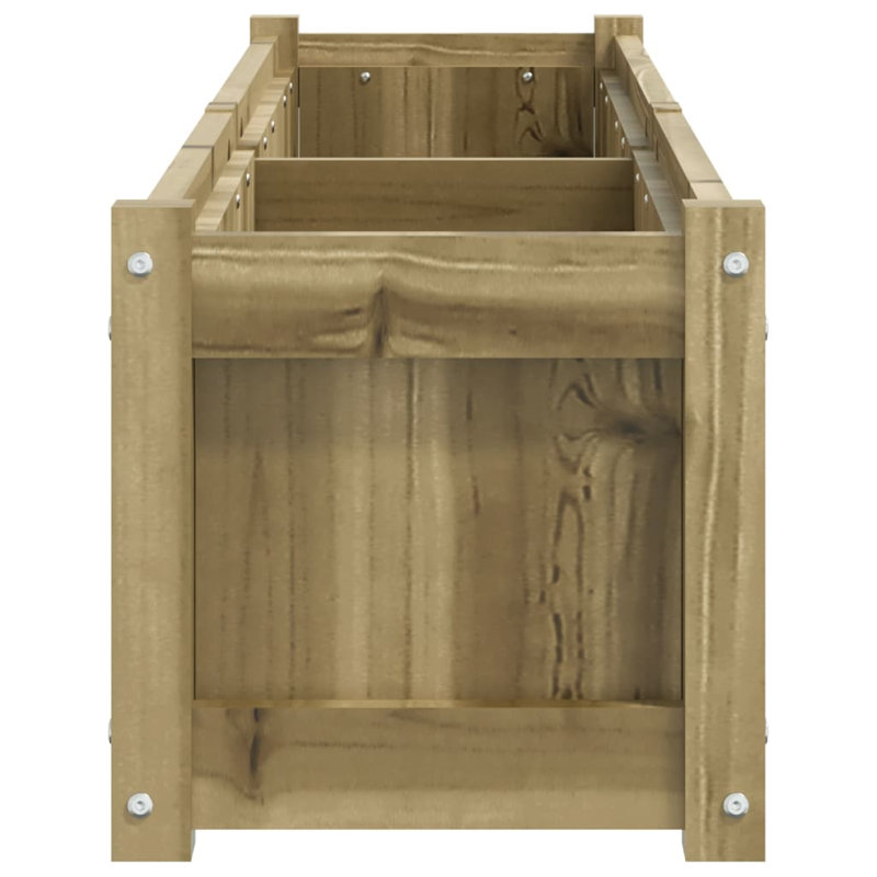 Bringier Garden Planter, 31cm H x 150cm W x 31cm D, White Pine, 1