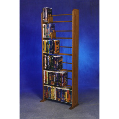 Dowel-Style Wooden DVD/VHS Rack - 05 Series by Rebrilliant