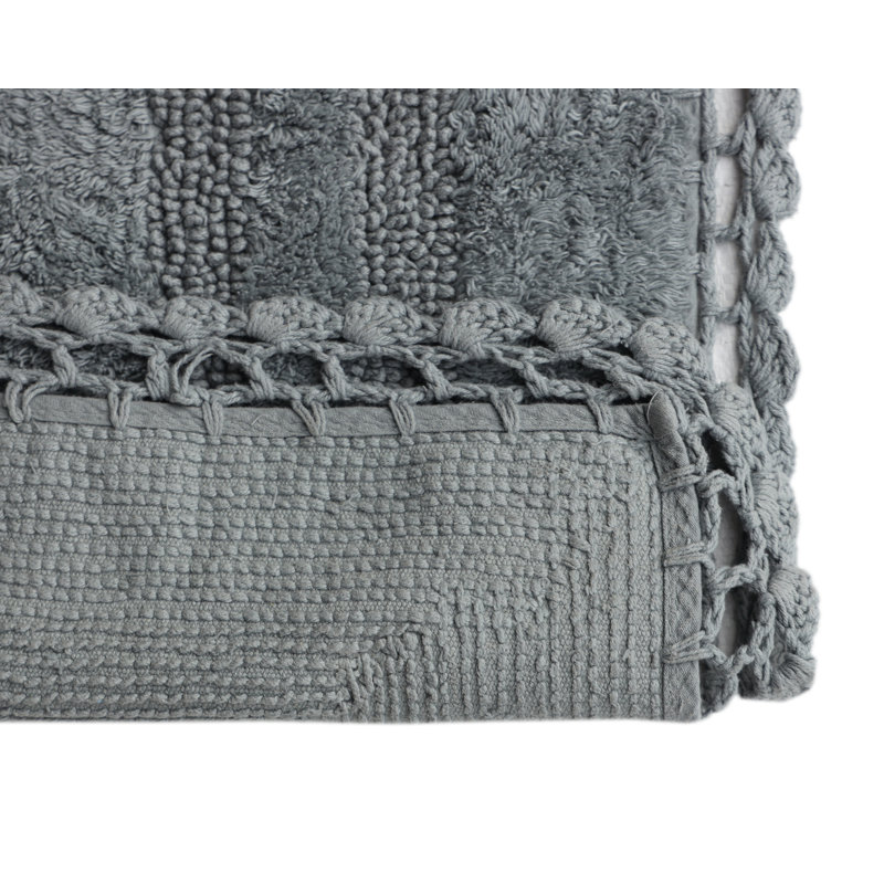 Tapis pour salle de bain Akife, gris