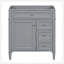 Meuble-lavabo de salle de bain de 30 po sans lavabo supérieur, armoire de rangement moderne avec 2 tiroirs et un tiroir rabattable (BASSIN INCLUS)