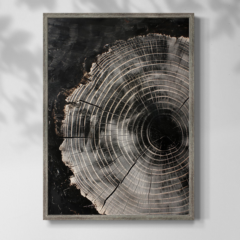 ABSTRACT Series CCXLVI Framed Print - Solid Wood, 11" H x 9" W