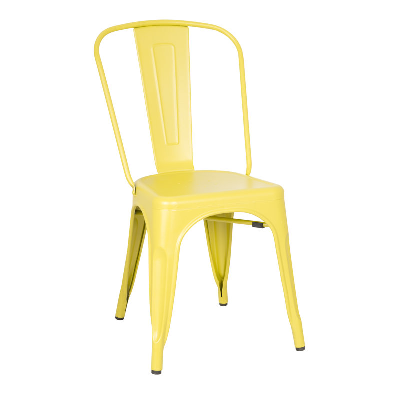 17.71'' H Upholstered Side Chair, Frosted Lemon