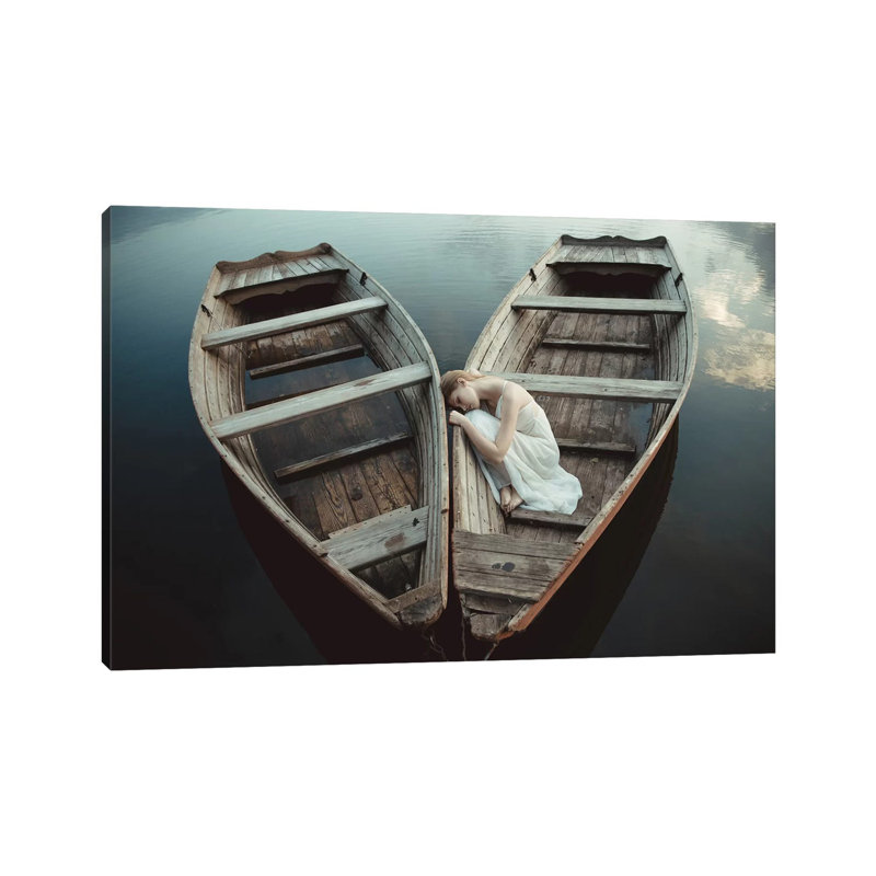 Boats by Dorota Górecka - Wrapped Canvas Print, 20.32 cm H x 30.48 cm W