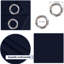 100 % Polyester Blackout Eyelet Synthetic Room Darkening Thermal Curtain-649955953-649955945