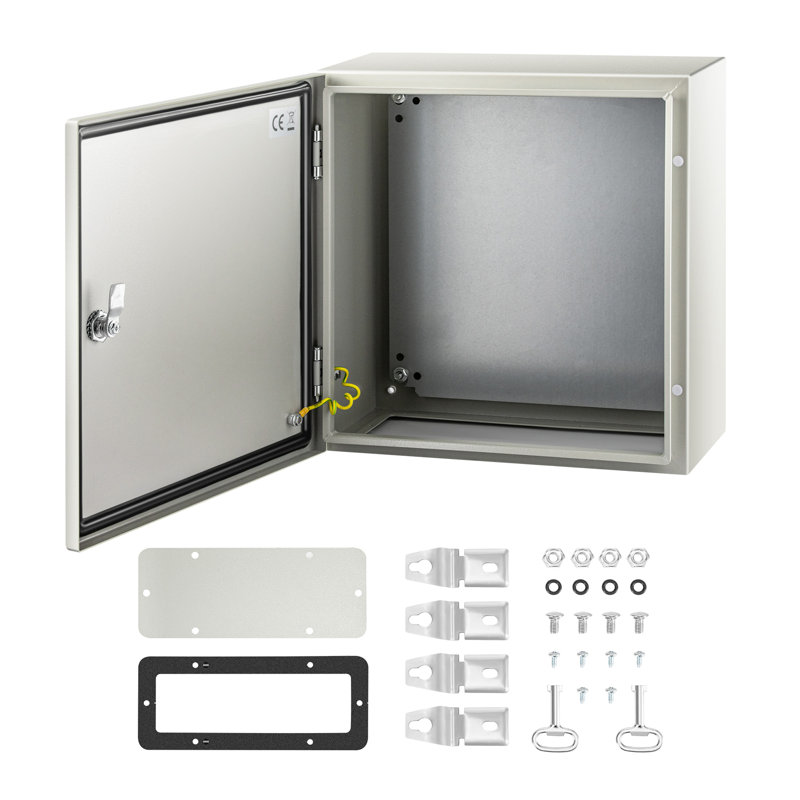 Boîtier en acier VEVOR NEMA, boîtier électrique en acier NEMA 4X,, H 16 po x l 16 po x P 8 po