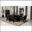 Houston Black Rectangular Double Pedestal Dining Table, Elegant and Durable for Modern Dining Spaces