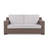 Manhattan 66.93'' Metal Outdoor Loveseat