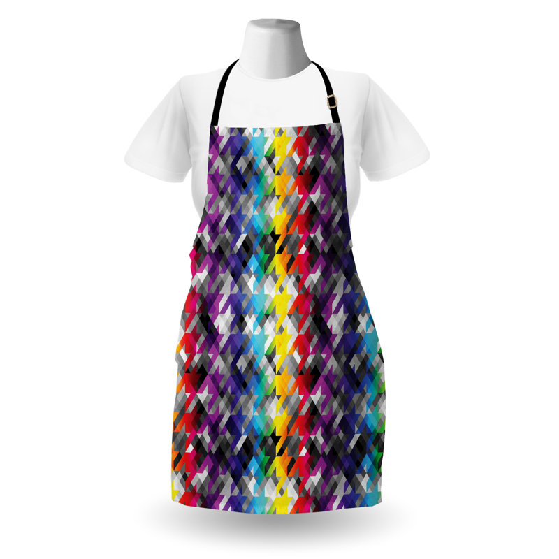 Multicolore East Urban Home, tablier coloré unisexe, poule diagonale, taille adulte